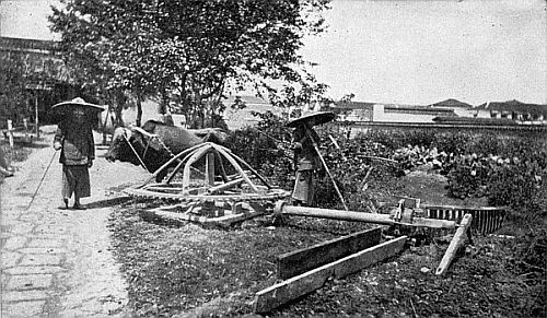 A CHINESE IRRIGATION WHEEL.