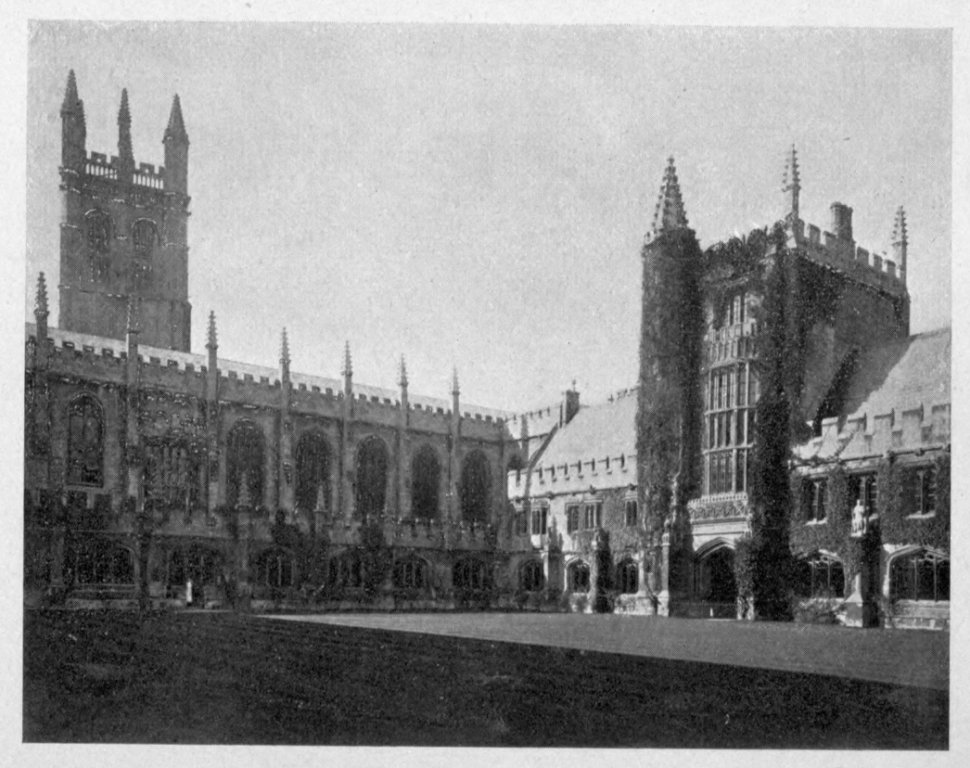 GATE TOWER AND CLOISTERS, MAGDALEN.