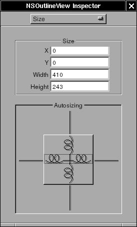 Autoresizing attribute of NSOutlineView