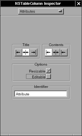 Change attribute of NSTableColumn