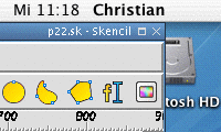 Skencil on MacOS X screenshot