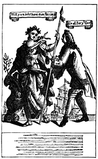 A man takes a purse from Britannia.