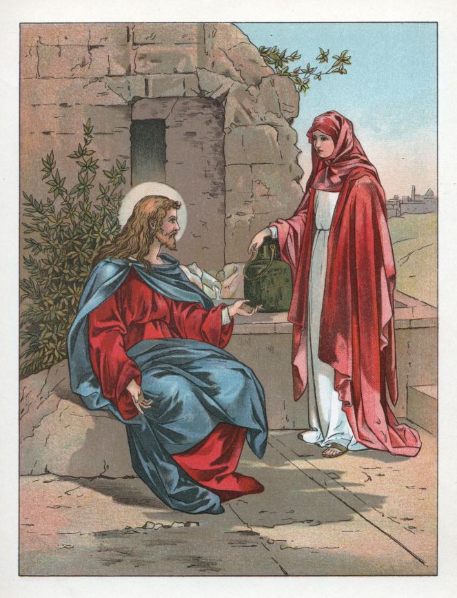 Jesus by the well