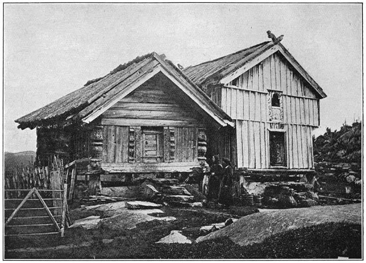 Old Houses with Carved Posts