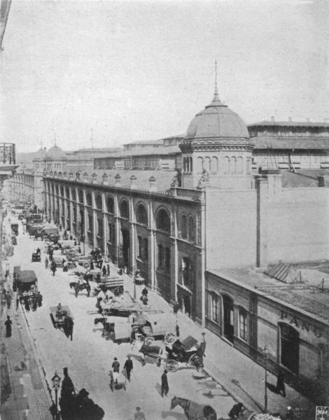 BERLIN'S TERMINAL MARKET

An Outside View of One Section of the $7,250,000 Central Market that
Caters for the Needs of Consumers in the German Capital.