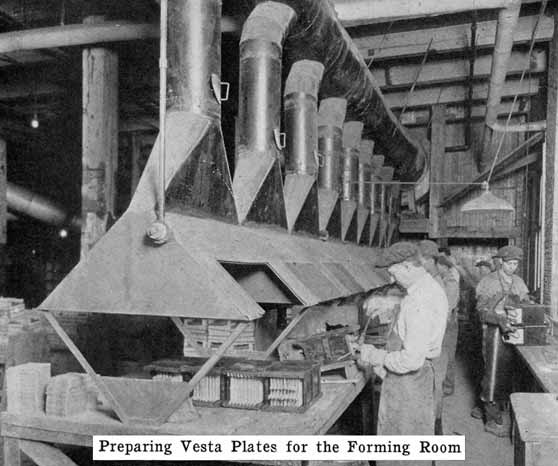 Photo: Preparing Vesta plates for the forming
room