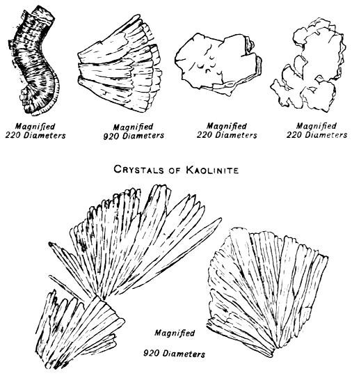 Crystals of Kaolinite and Secondary Muscovite