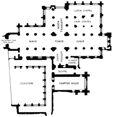 CHRISTCHURCH, OXFORD. PLAN.